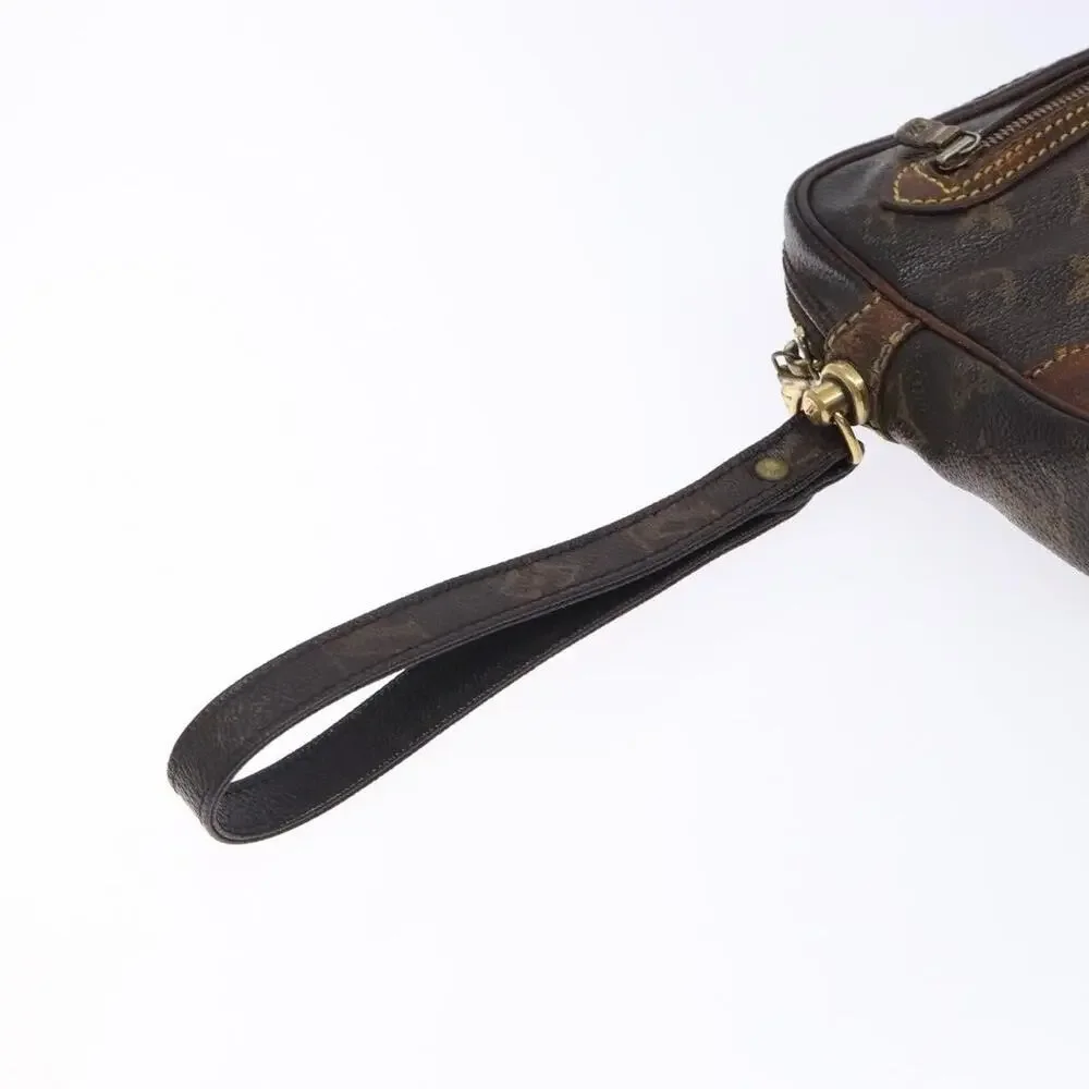 Louis Vuitton Monogram Marly Dragonne GM Clutch Bag Brown